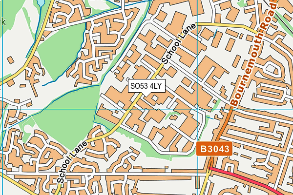 SO53 4LY map - OS VectorMap District (Ordnance Survey) SO53 4LY map - OS VectorMap District (Ordnance Survey)