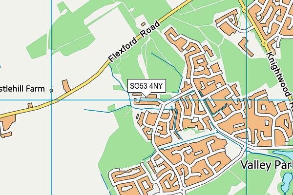 SO53 4NY map - OS VectorMap District (Ordnance Survey) SO53 4NY map - OS VectorMap District (Ordnance Survey)