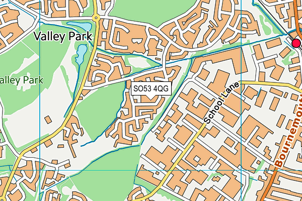 SO53 4QG map - OS VectorMap District (Ordnance Survey) SO53 4QG map - OS VectorMap District (Ordnance Survey)