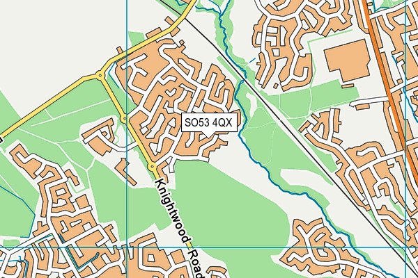 SO53 4QX map - OS VectorMap District (Ordnance Survey) SO53 4QX map - OS VectorMap District (Ordnance Survey)