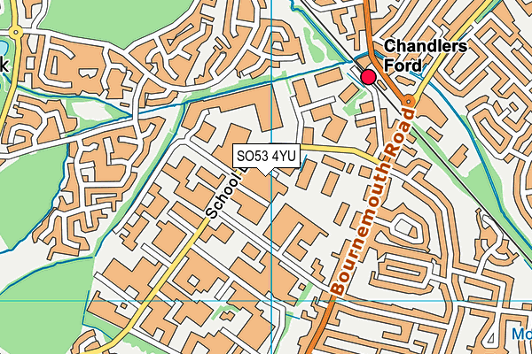 SO53 4YU map - OS VectorMap District (Ordnance Survey) SO53 4YU map - OS VectorMap District (Ordnance Survey)