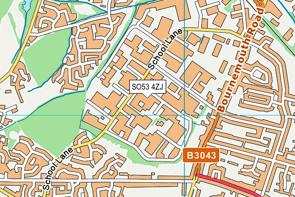 SO53 4ZJ map - OS VectorMap District (Ordnance Survey) SO53 4ZJ map - OS VectorMap District (Ordnance Survey)