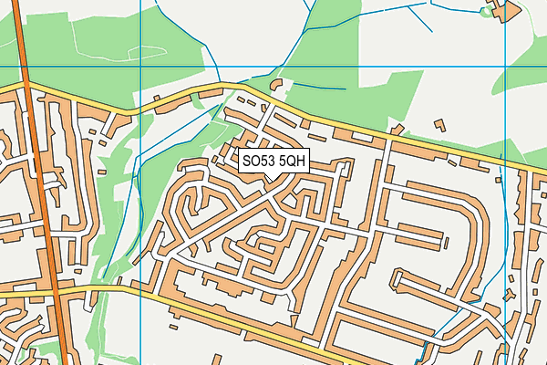 SO53 5QH map - OS VectorMap District (Ordnance Survey) SO53 5QH map - OS VectorMap District (Ordnance Survey)