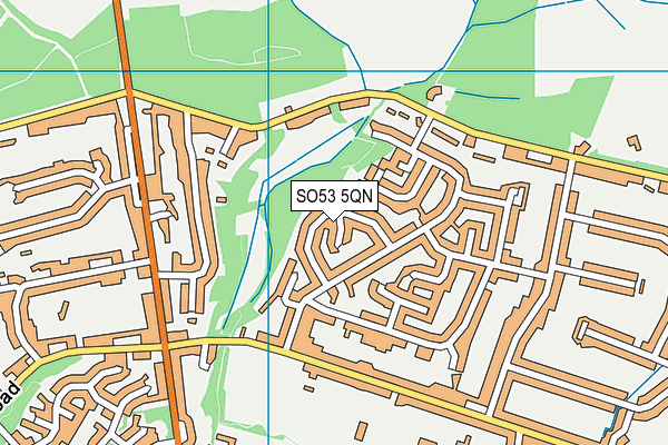SO53 5QN map - OS VectorMap District (Ordnance Survey) SO53 5QN map - OS VectorMap District (Ordnance Survey)