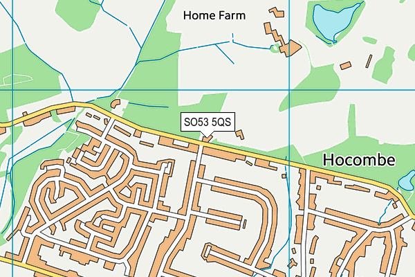 SO53 5QS map - OS VectorMap District (Ordnance Survey) SO53 5QS map - OS VectorMap District (Ordnance Survey)