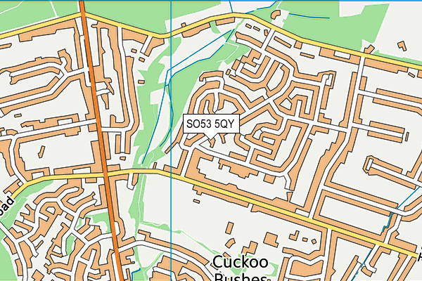 SO53 5QY map - OS VectorMap District (Ordnance Survey) SO53 5QY map - OS VectorMap District (Ordnance Survey)
