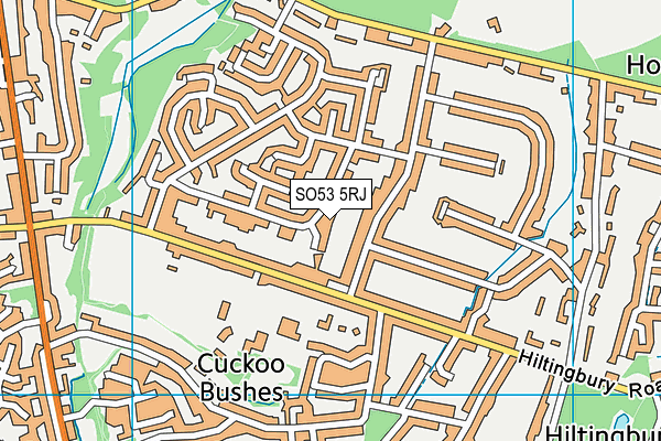 SO53 5RJ map - OS VectorMap District (Ordnance Survey) SO53 5RJ map - OS VectorMap District (Ordnance Survey)