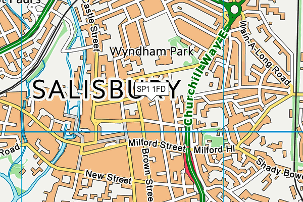 SP1 1FD map - OS VectorMap District (Ordnance Survey) SP1 1FD map - OS VectorMap District (Ordnance Survey)