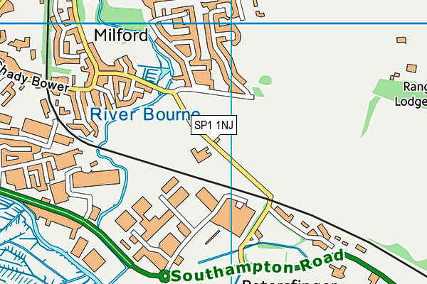 SP1 1NJ map - OS VectorMap District (Ordnance Survey) SP1 1NJ map - OS VectorMap District (Ordnance Survey)