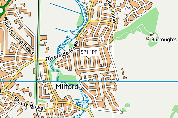 SP1 1PF map - OS VectorMap District (Ordnance Survey) SP1 1PF map - OS VectorMap District (Ordnance Survey)