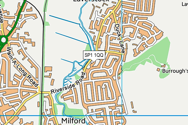 SP1 1QQ map - OS VectorMap District (Ordnance Survey) SP1 1QQ map - OS VectorMap District (Ordnance Survey)