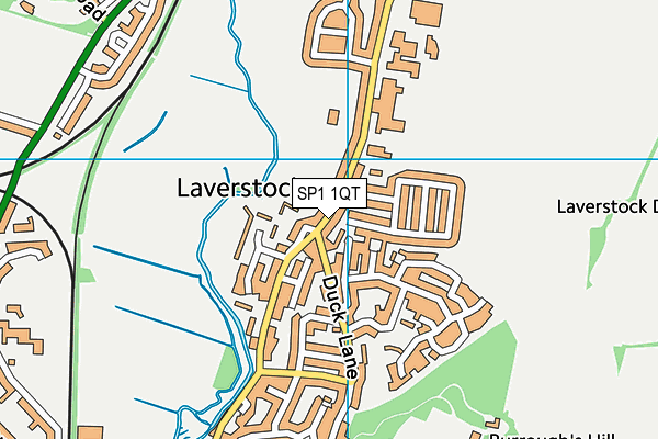 SP1 1QT map - OS VectorMap District (Ordnance Survey) SP1 1QT map - OS VectorMap District (Ordnance Survey)