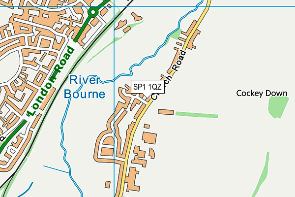 SP1 1QZ map - OS VectorMap District (Ordnance Survey) SP1 1QZ map - OS VectorMap District (Ordnance Survey)