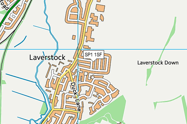 SP1 1SF map - OS VectorMap District (Ordnance Survey) SP1 1SF map - OS VectorMap District (Ordnance Survey)