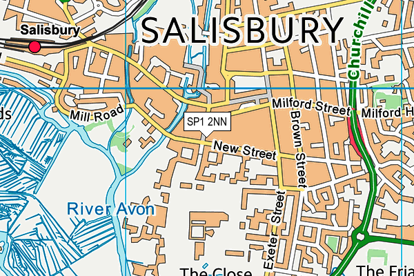 SP1 2NN map - OS VectorMap District (Ordnance Survey) SP1 2NN map - OS VectorMap District (Ordnance Survey)