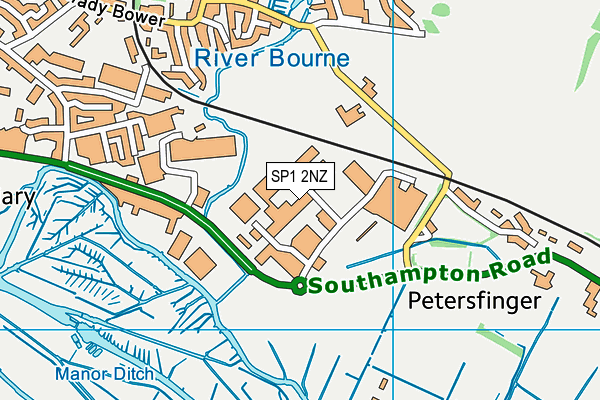 SP1 2NZ map - OS VectorMap District (Ordnance Survey) SP1 2NZ map - OS VectorMap District (Ordnance Survey)