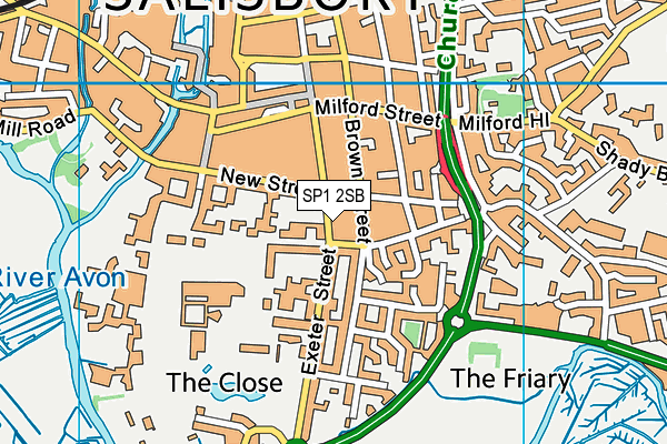SP1 2SB map - OS VectorMap District (Ordnance Survey) SP1 2SB map - OS VectorMap District (Ordnance Survey)