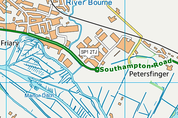 SP1 2TJ map - OS VectorMap District (Ordnance Survey) SP1 2TJ map - OS VectorMap District (Ordnance Survey)