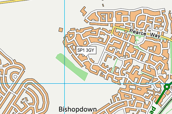 SP1 3GY map - OS VectorMap District (Ordnance Survey) SP1 3GY map - OS VectorMap District (Ordnance Survey)