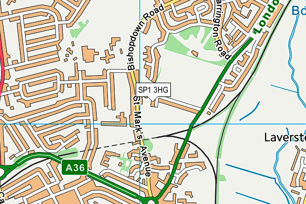 SP1 3HG map - OS VectorMap District (Ordnance Survey) SP1 3HG map - OS VectorMap District (Ordnance Survey)