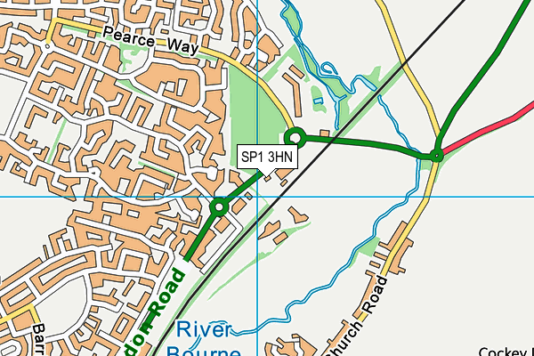 SP1 3HN map - OS VectorMap District (Ordnance Survey) SP1 3HN map - OS VectorMap District (Ordnance Survey)