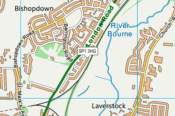 SP1 3HQ map - OS VectorMap District (Ordnance Survey) SP1 3HQ map - OS VectorMap District (Ordnance Survey)