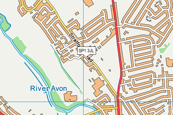 SP1 3JL map - OS VectorMap District (Ordnance Survey) SP1 3JL map - OS VectorMap District (Ordnance Survey)