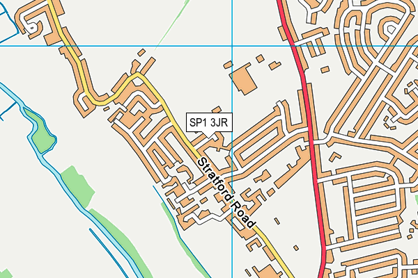 SP1 3JR map - OS VectorMap District (Ordnance Survey) SP1 3JR map - OS VectorMap District (Ordnance Survey)