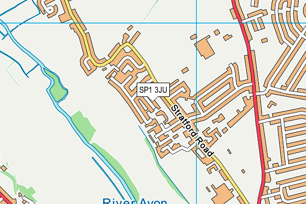 SP1 3JU map - OS VectorMap District (Ordnance Survey) SP1 3JU map - OS VectorMap District (Ordnance Survey)