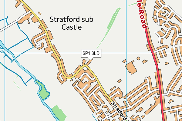 SP1 3LD map - OS VectorMap District (Ordnance Survey) SP1 3LD map - OS VectorMap District (Ordnance Survey)