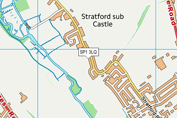 SP1 3LQ map - OS VectorMap District (Ordnance Survey) SP1 3LQ map - OS VectorMap District (Ordnance Survey)