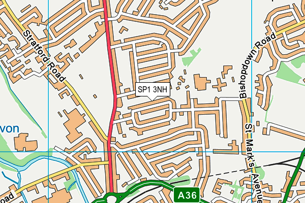 SP1 3NH map - OS VectorMap District (Ordnance Survey) SP1 3NH map - OS VectorMap District (Ordnance Survey)