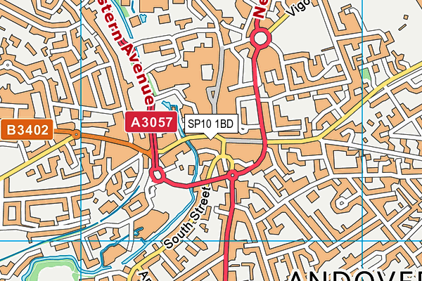 SP10 1BD map - OS VectorMap District (Ordnance Survey) SP10 1BD map - OS VectorMap District (Ordnance Survey)