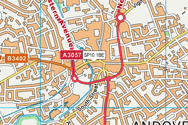 SP10 1BE map - OS VectorMap District (Ordnance Survey) SP10 1BE map - OS VectorMap District (Ordnance Survey)