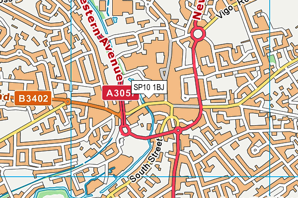 SP10 1BJ map - OS VectorMap District (Ordnance Survey) SP10 1BJ map - OS VectorMap District (Ordnance Survey)