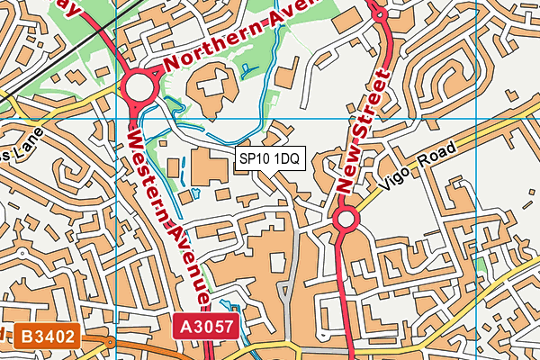 SP10 1DQ map - OS VectorMap District (Ordnance Survey) SP10 1DQ map - OS VectorMap District (Ordnance Survey)
