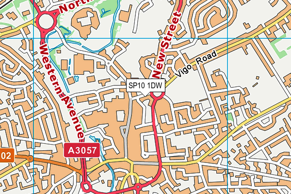 SP10 1DW map - OS VectorMap District (Ordnance Survey) SP10 1DW map - OS VectorMap District (Ordnance Survey)