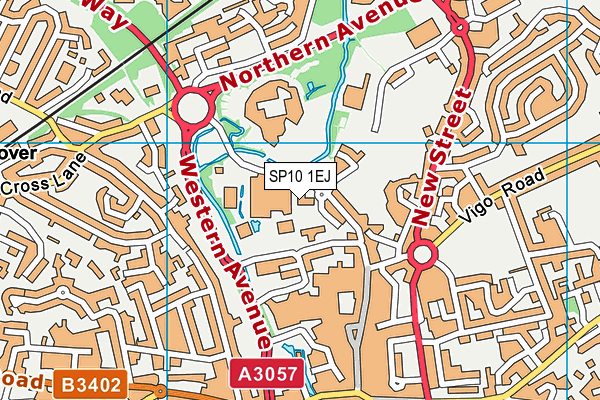 SP10 1EJ map - OS VectorMap District (Ordnance Survey)