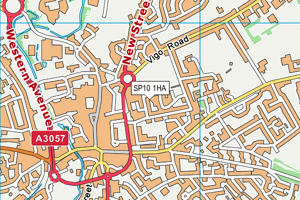 SP10 1HA map - OS VectorMap District (Ordnance Survey) SP10 1HA map - OS VectorMap District (Ordnance Survey)