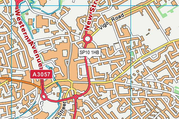 SP10 1HB map - OS VectorMap District (Ordnance Survey)