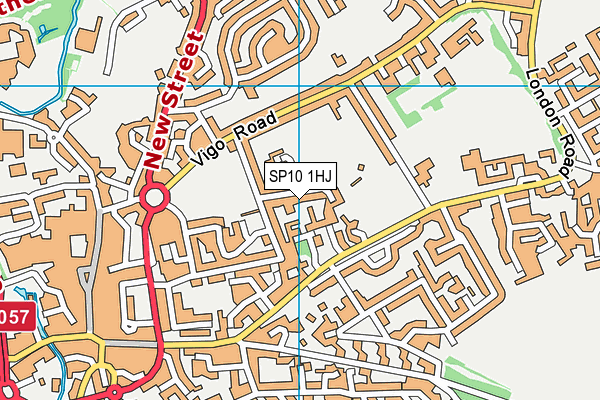SP10 1HJ map - OS VectorMap District (Ordnance Survey) SP10 1HJ map - OS VectorMap District (Ordnance Survey)