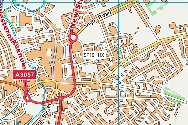 SP10 1HX map - OS VectorMap District (Ordnance Survey)