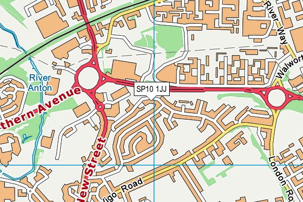 SP10 1JJ map - OS VectorMap District (Ordnance Survey) SP10 1JJ map - OS VectorMap District (Ordnance Survey)
