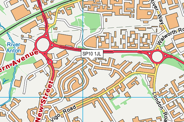 SP10 1JL map - OS VectorMap District (Ordnance Survey) SP10 1JL map - OS VectorMap District (Ordnance Survey)