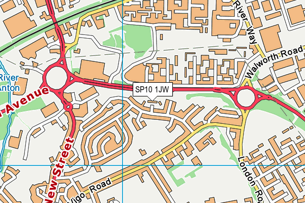 SP10 1JW map - OS VectorMap District (Ordnance Survey) SP10 1JW map - OS VectorMap District (Ordnance Survey)