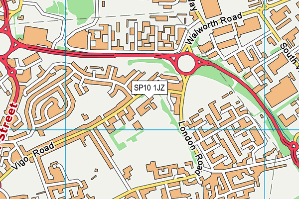 SP10 1JZ map - OS VectorMap District (Ordnance Survey) SP10 1JZ map - OS VectorMap District (Ordnance Survey)