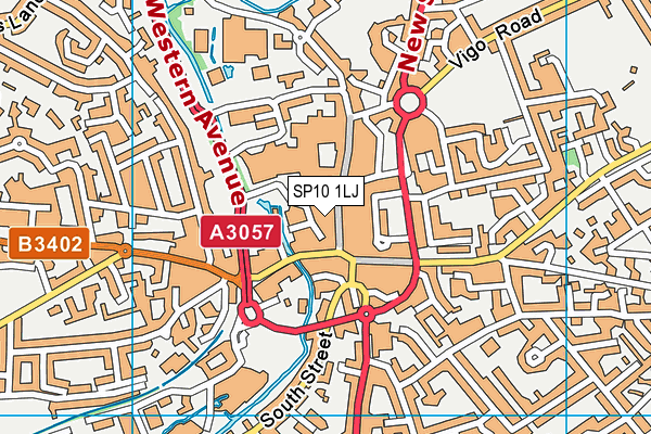 SP10 1LJ map - OS VectorMap District (Ordnance Survey) SP10 1LJ map - OS VectorMap District (Ordnance Survey)