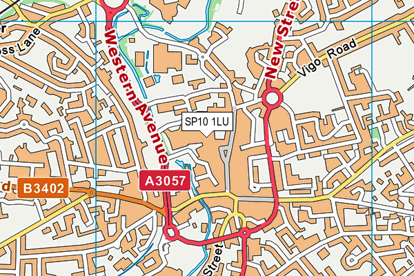 SP10 1LU map - OS VectorMap District (Ordnance Survey) SP10 1LU map - OS VectorMap District (Ordnance Survey)