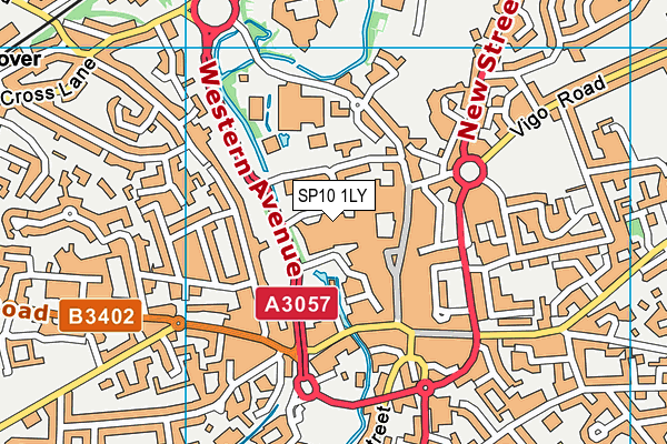 SP10 1LY map - OS VectorMap District (Ordnance Survey) SP10 1LY map - OS VectorMap District (Ordnance Survey)