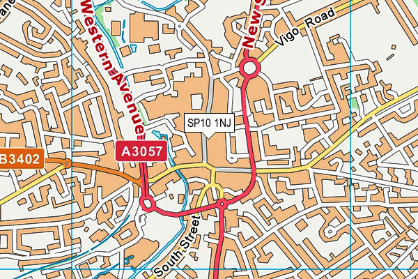 SP10 1NJ map - OS VectorMap District (Ordnance Survey) SP10 1NJ map - OS VectorMap District (Ordnance Survey)